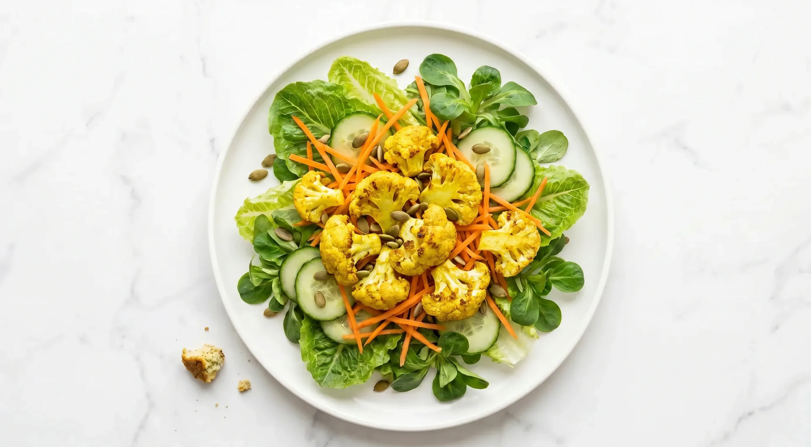 knuspriger Blumenkohl Salat