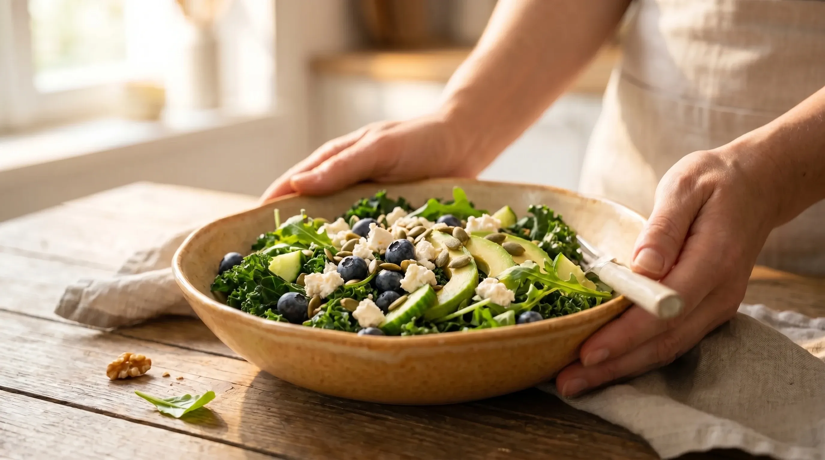 Herbstlicher Feta Salat
