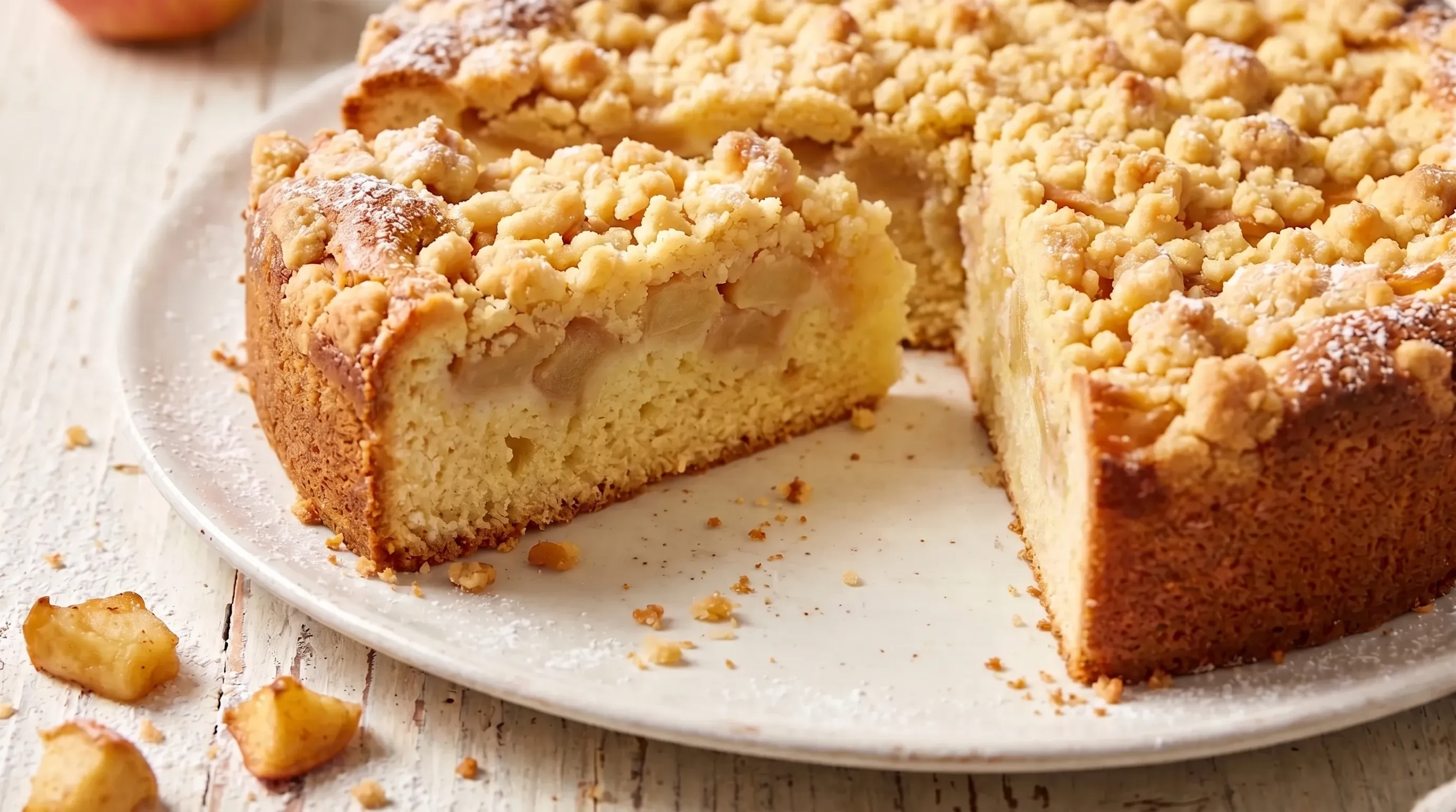 Apfel-Vanille-Streuselkuchen