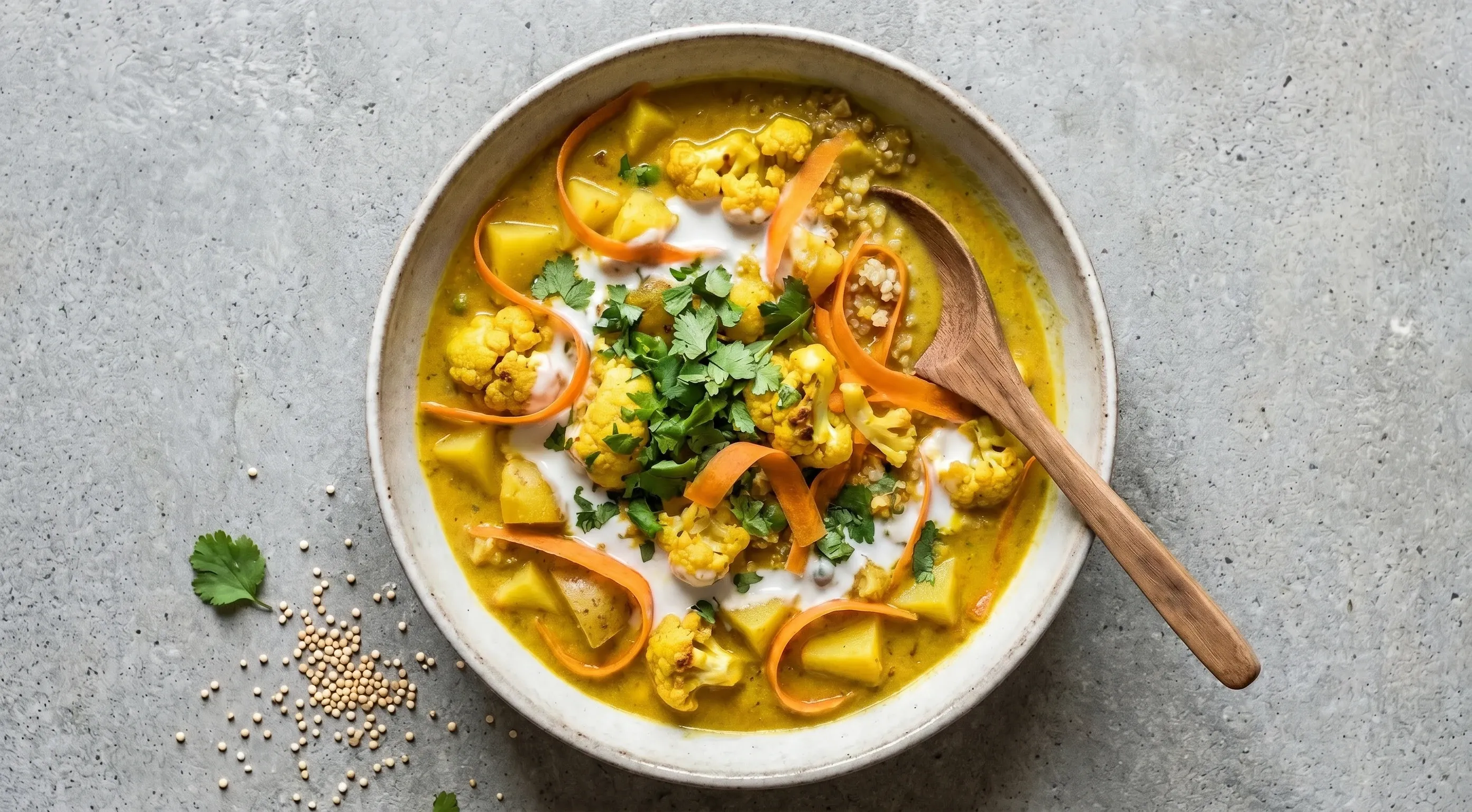 Blumenkohl-Curry mit Quinoa