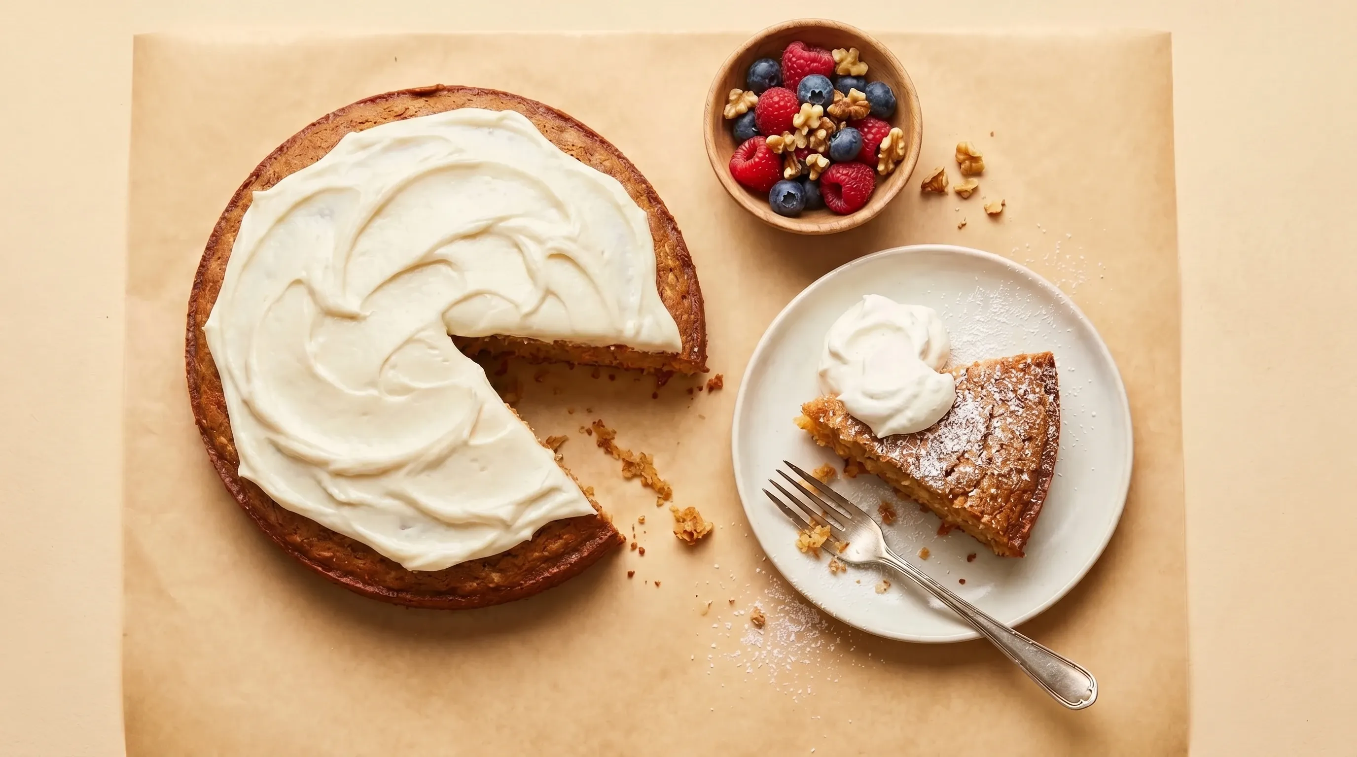Kokos Karotten Kuchen