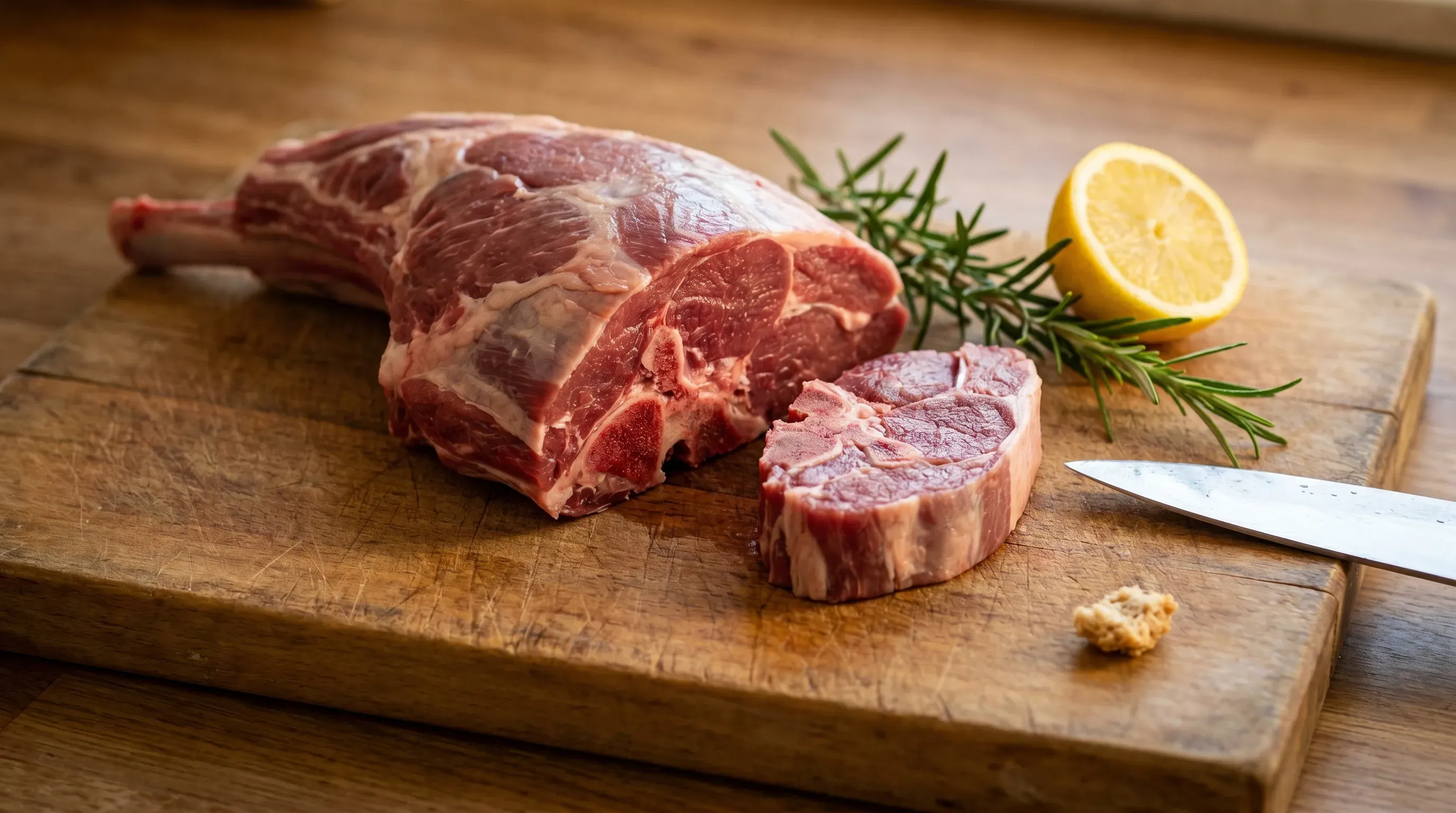 Frisches Lammfleisch